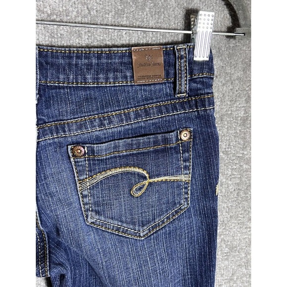 Justice Simply Low Jeans Blue Girls Size 12 Regular Stretch Straight Leg Pockets - Picture 7 of 11